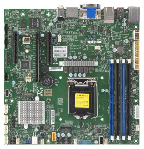 Supermicro X11SCZ-F Micro ATX LGA1151 Motherboard (X11SCZ-F