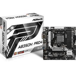 ASRock AB350M Pro4 Micro ATX AM4 Motherboard (AB350M Pro4