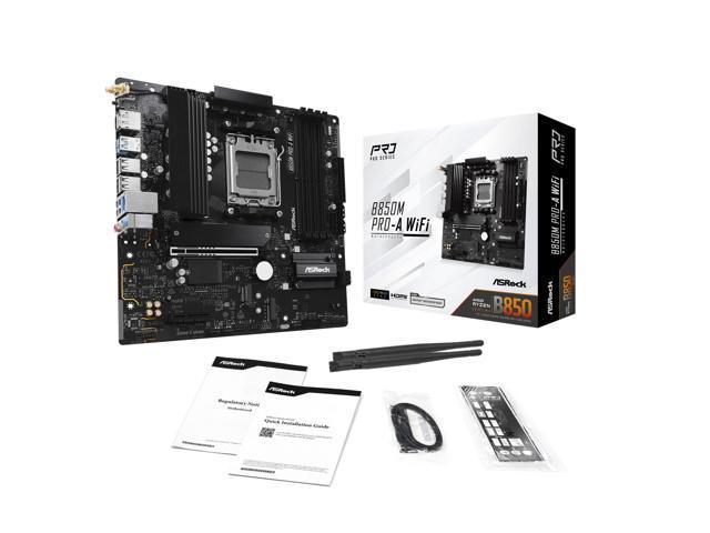 ASRock B850M Pro-A WiFi Micro ATX AM5 Motherboard (B850M Pro-A