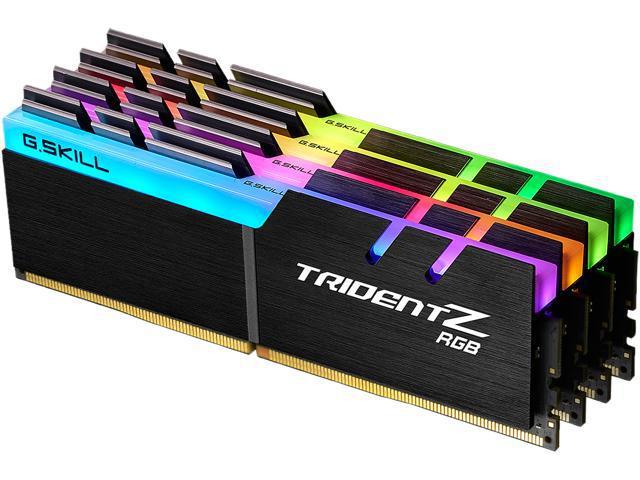 G.Skill Trident Z RGB 32 GB (4 x 8 GB) DDR4-4000 CL17 Memory (F4