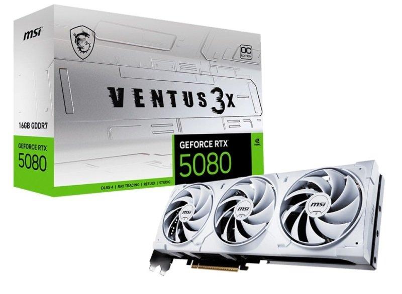 MSI VENTUS 3X OC GeForce RTX 5080 16 GB Video Card (G5080-16V3CW
