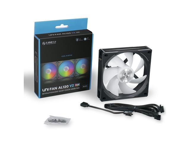 PC用ファン・クーラー LIAN LI UNI FAN AL120 V2 & AL140 V2 Lian Li UNI FAN AL120 V2 77.3 CFM 120 mm Fan (AL120V2-1B