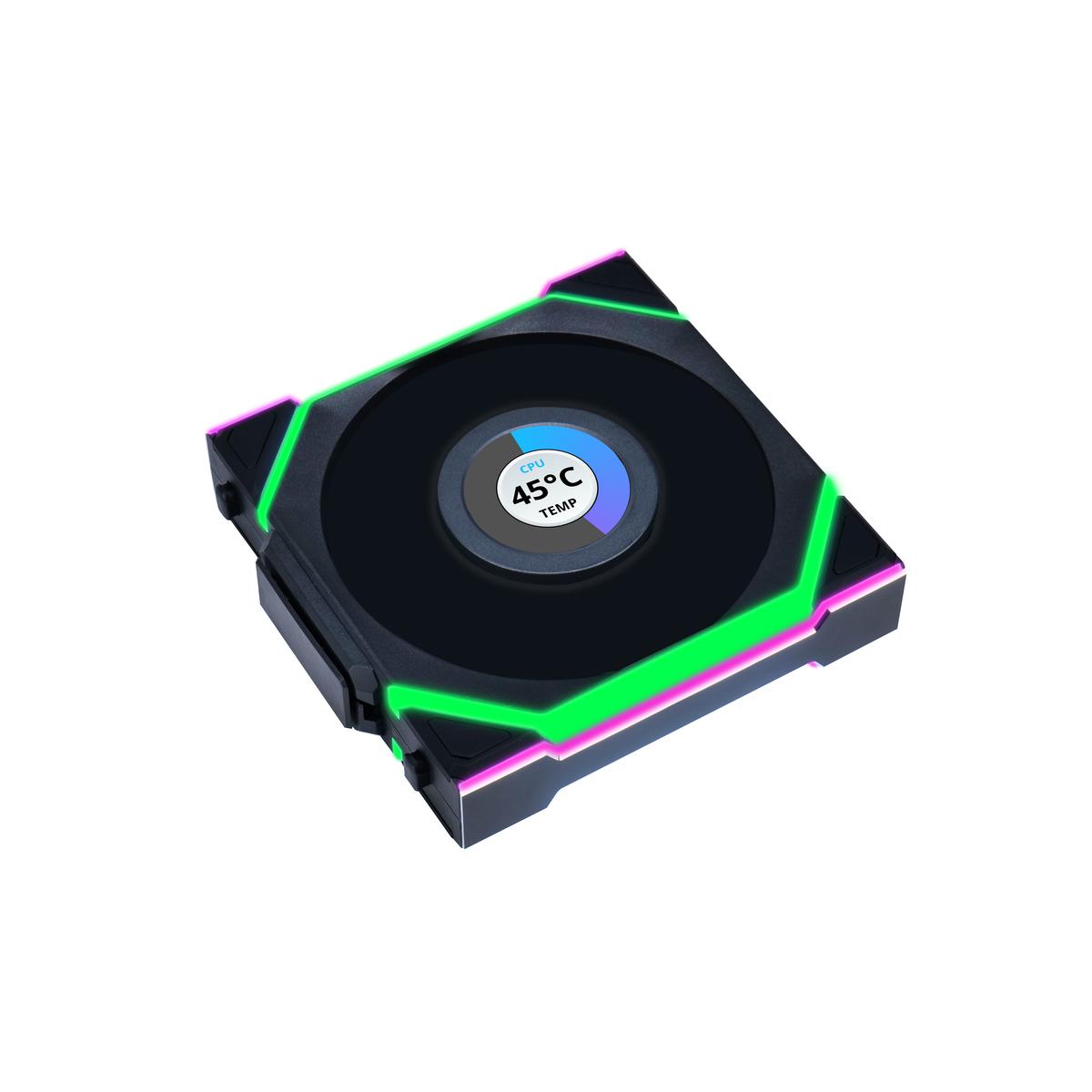 PC用ファン・クーラー LIANLI UNI FAN SL Wireless LCD 120 3Pack Lian Li UNI FAN SL Wireless LCD 50.08 CFM 120 mm Fans 3-Pack