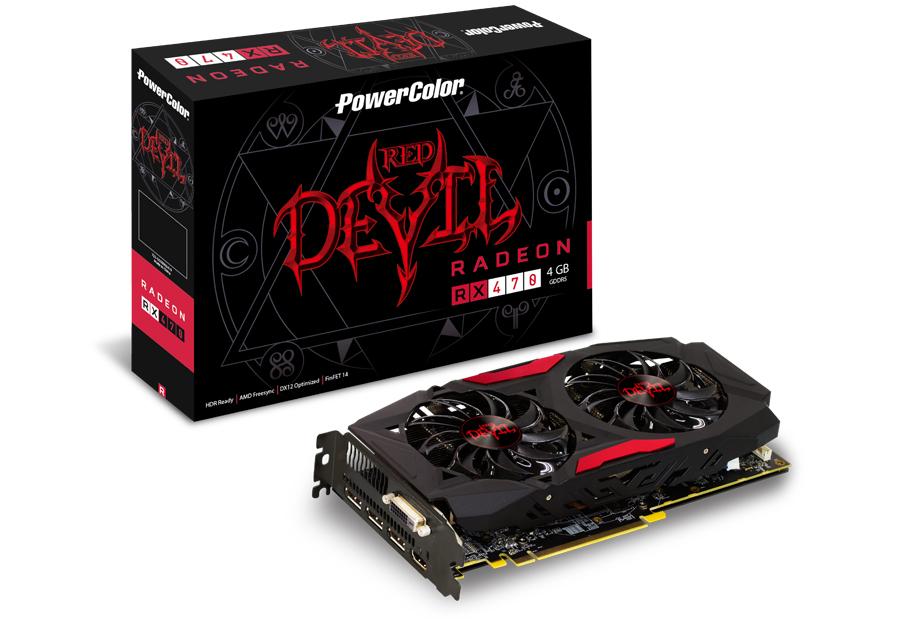 PowerColor Red Devil Radeon RX 470 4 GB Video Card (AXRX 470 4GBD5