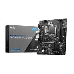 MSI PRO H610M-G DDR4 マザーボード Micro-ATX PRO H610M-G DDR4 Motherboard M-ATX - Intel 12th Gen Processors