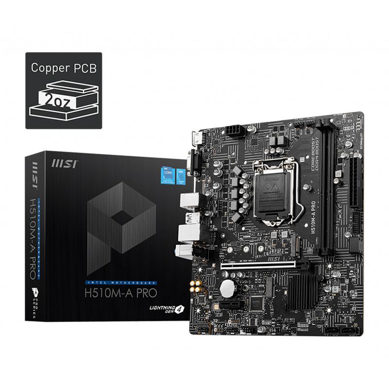 i7-11700F＋MSI H510M-A PRO＋AX210＋クーラー セット MSI H510M-A PRO