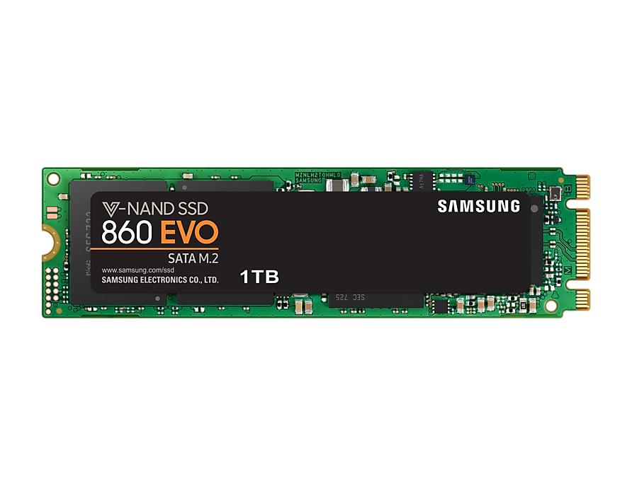 Samsung 860 Evo 1 TB M.2-2280 SATA Solid State Drive (MZ-N6E1T0BW