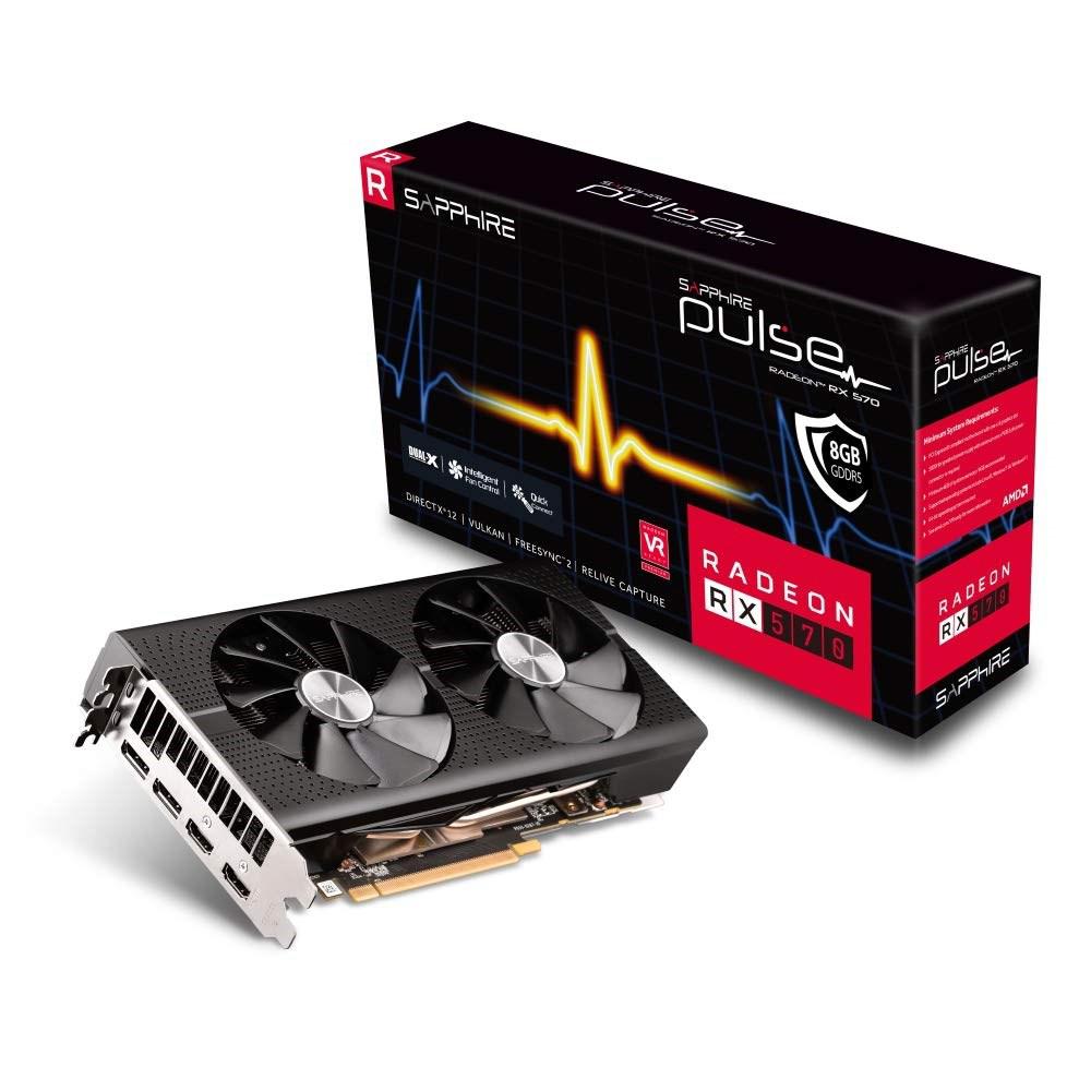 Sapphire PULSE Radeon RX 570 8 GB Video Card (11266-66-20G