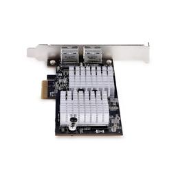 StarTech.com [ST10GSPEXNDP2] ネットワークアダプターカード/PCI Express x1/2ポート/10GbE/マルチギガビットイーサネット/10GBASE-T &