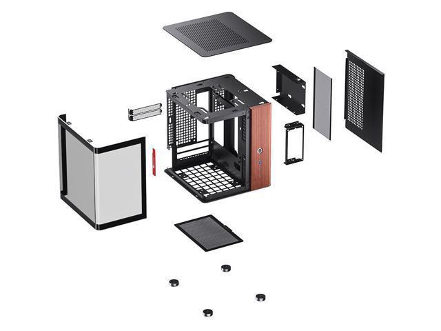 Jonsbo TK-0 Black Mini-ITX PCケース Amazon.com: JONSBO TK-0 Black ITX Mini Tower PC Case, Hyperboloid