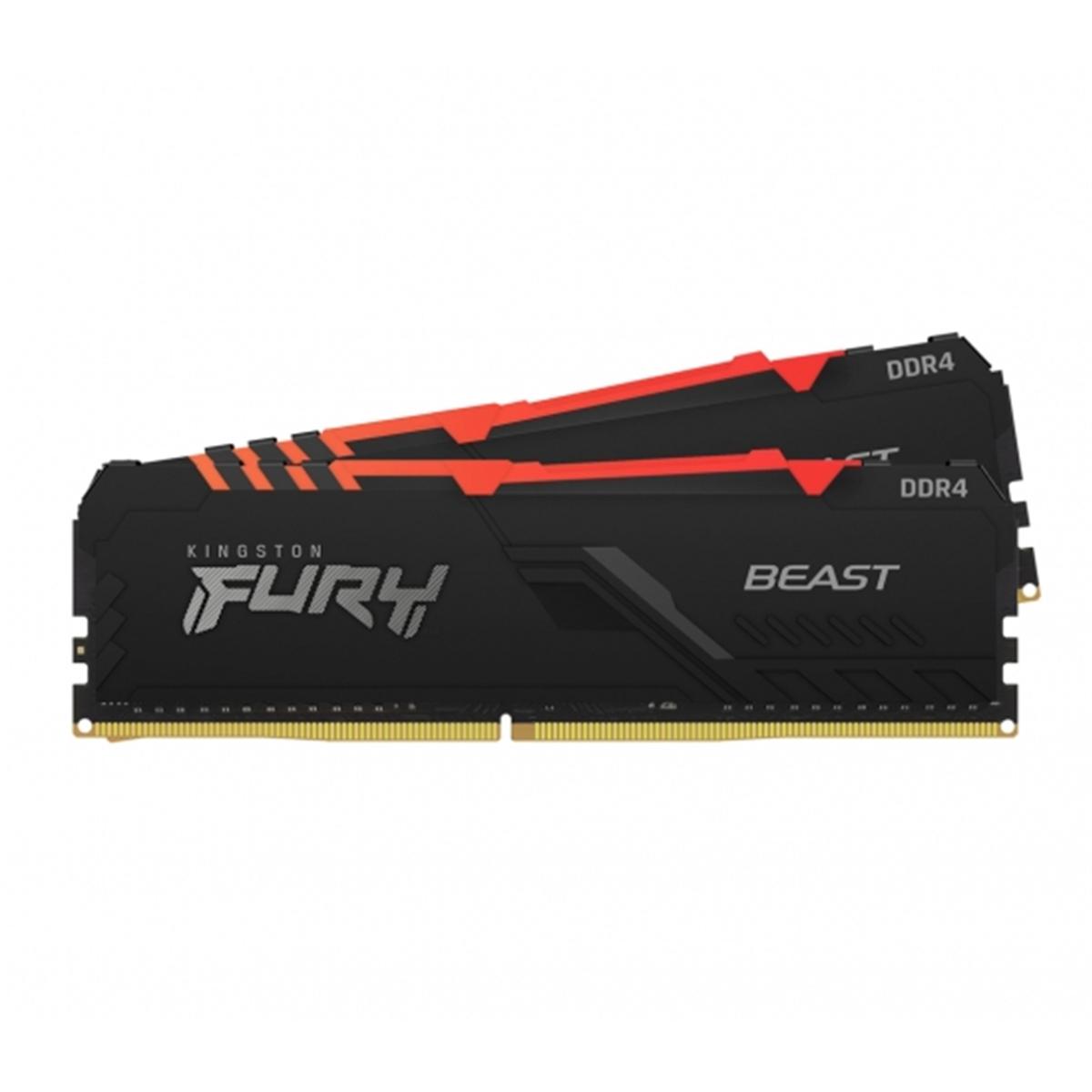 Kingston FURY Beast RGB 32 GB (2 x 16 GB) DDR4-3200 CL16 Memory