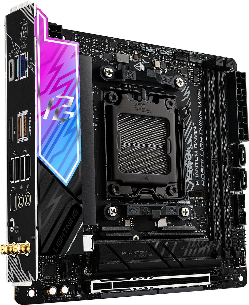 ASRock B850I Lightning WiFi Mini ITX AM5 Motherboard (B850I