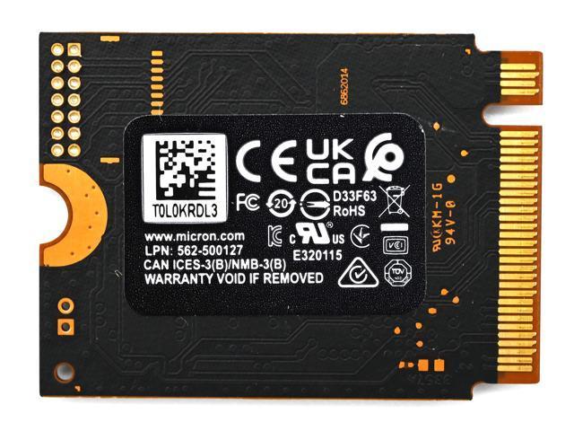 Micron 2400 1 TB M.2-2230 PCIe 4.0 X4 NVME Solid State Drive