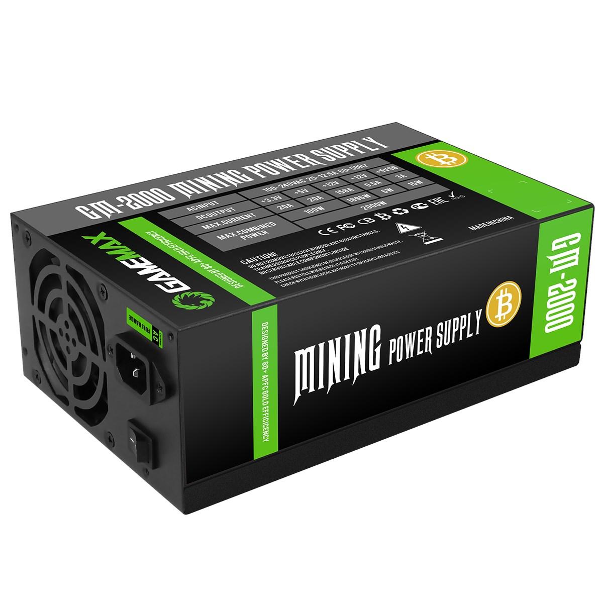 GameMax GM 2000 W 80+ Gold Certified ATX Power Supply (GM-2000