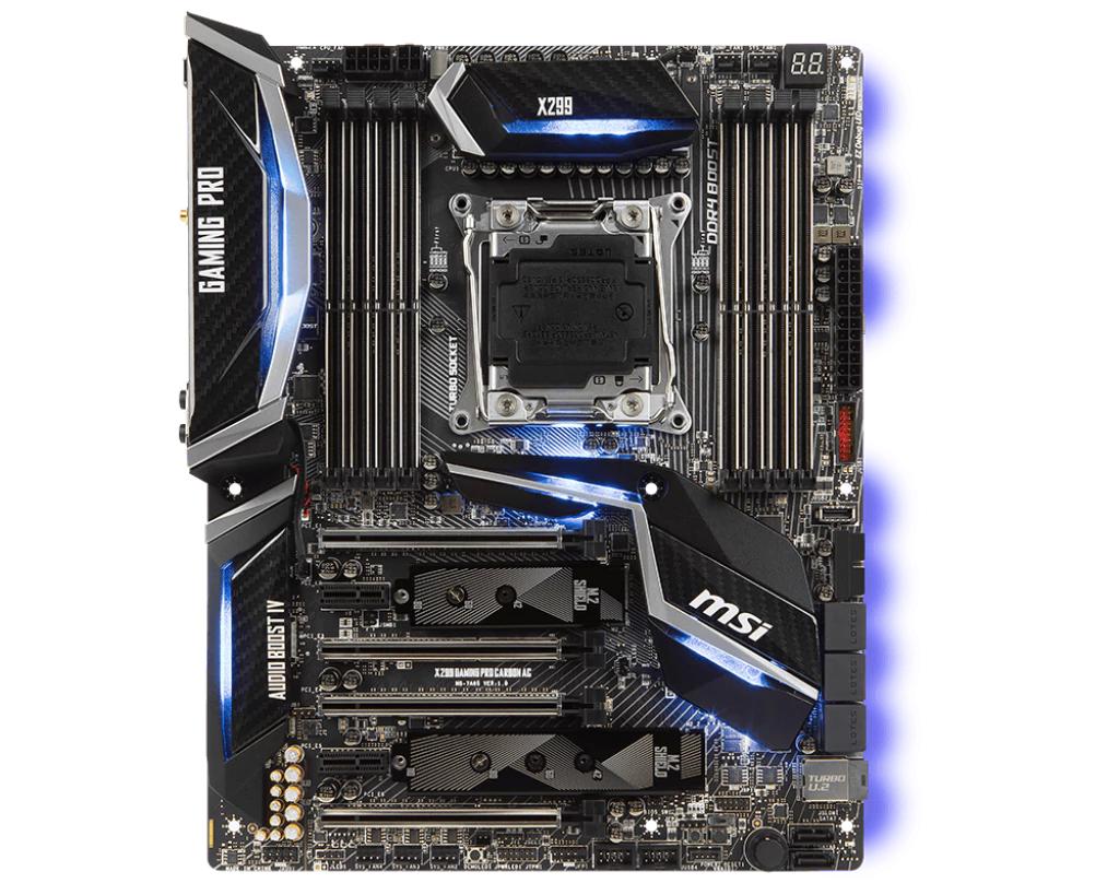 MSI X299 GAMING PRO CARBON AC ATX LGA2066 Motherboard (X299 GAMING