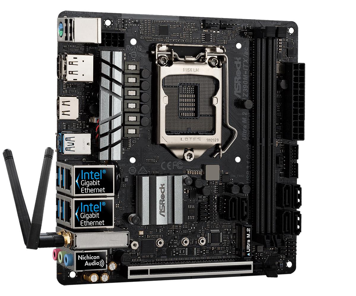 ASRock Z390M-ITX/ac Mini ITX LGA1151 Motherboard (Z390M-ITX/ac