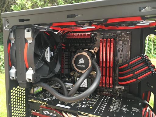 Intel i7 4790K Gaming System (Red and Black) by