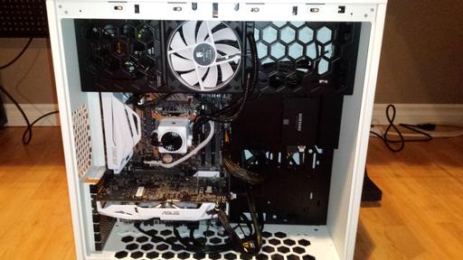 White Black and Blue First Gaming PC Build by SeperatedSoul Intel Core i5 6600K GeForce GTX 1060 3GB In Win 303 ATX Mid Tower PCPartPicker