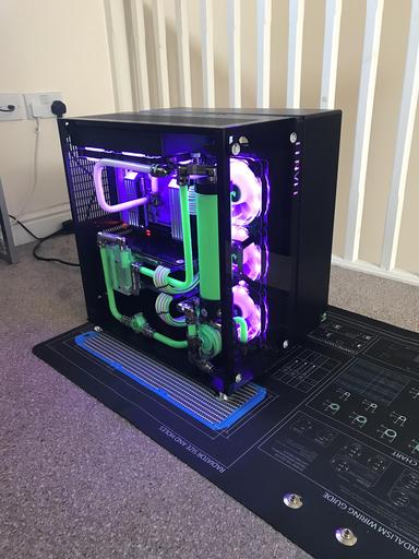 Lian-Li PC09 (Dual custom loop) Hard line Watercooling by