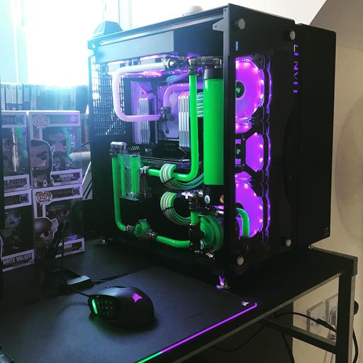 Lian-Li PC09 (Dual custom loop) Hard line Watercooling by Rye_Pye
