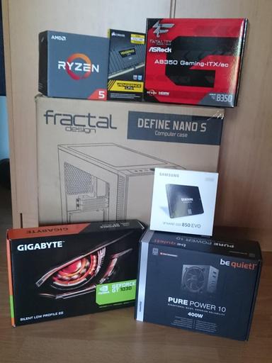 Pcgamer097 S Completed Build Ryzen 5 1400 3 2 Ghz Quad Core Geforce Gt 1030 2 Gb Define Nano S Mini Itx Desktop Pcpartpicker