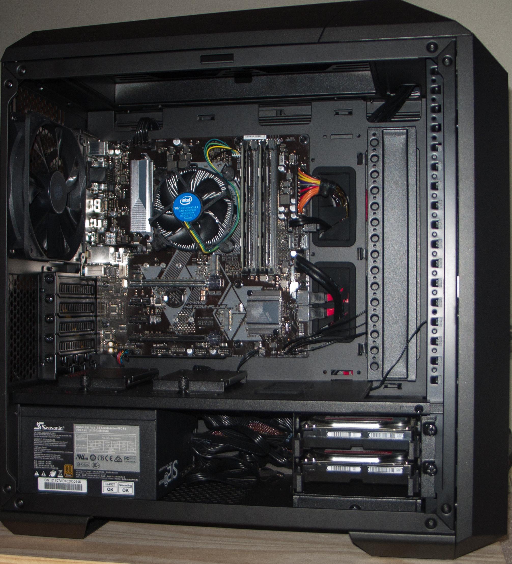 Intel i5 8400 + ASUS PRIME H370M-PLUS Blessed be the lack of RGB