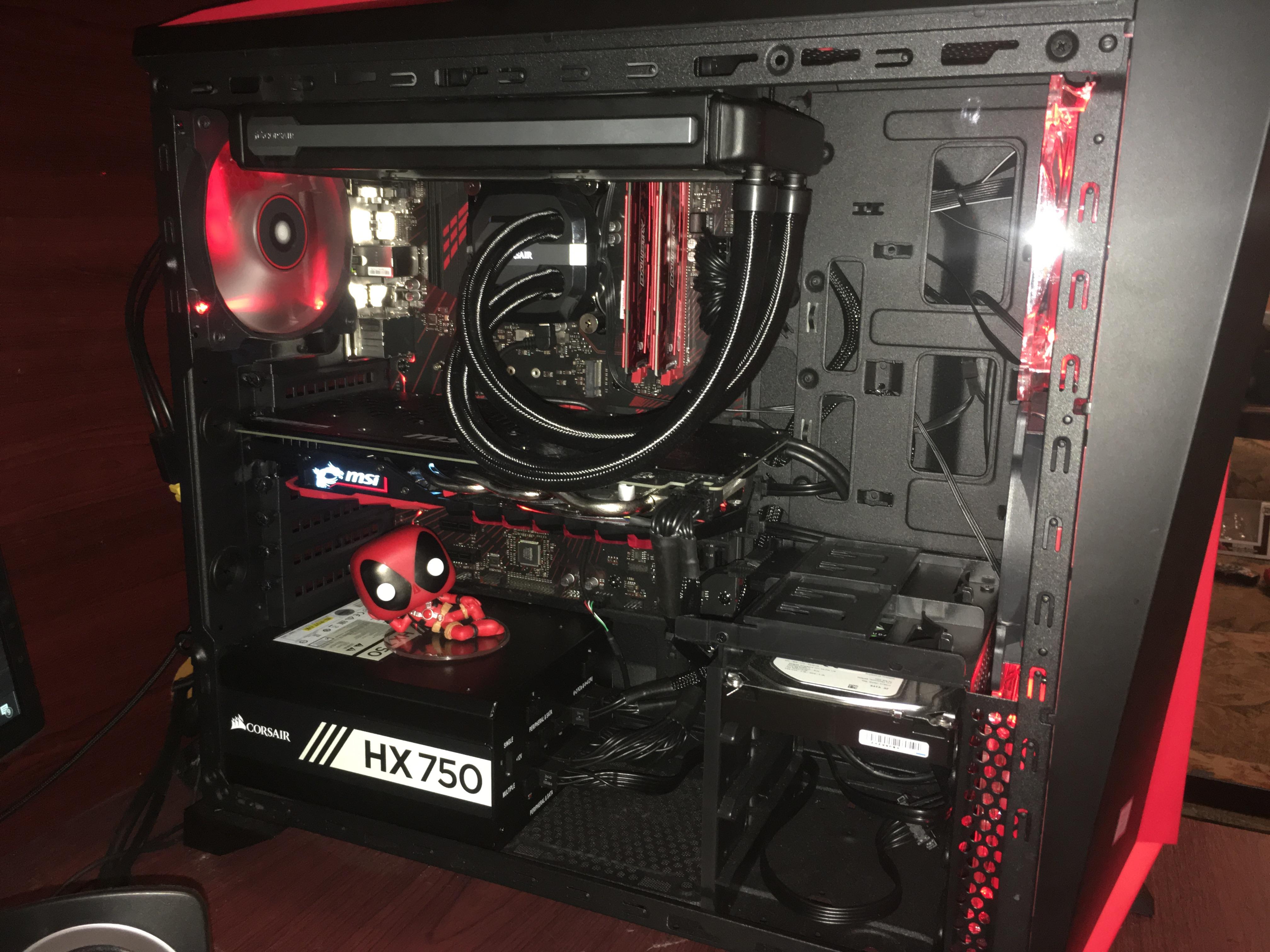 First Build: Corsair Spec-Alpha (Red & Black) by gavin234 - Intel