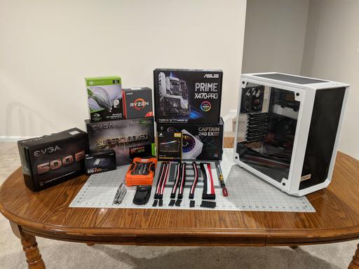 自作ゲーミングPC Ryzen7 1700X/GTX1070/RAM32GB Cool Black, White, and Red $1350 PC Build by GamerNite - AMD