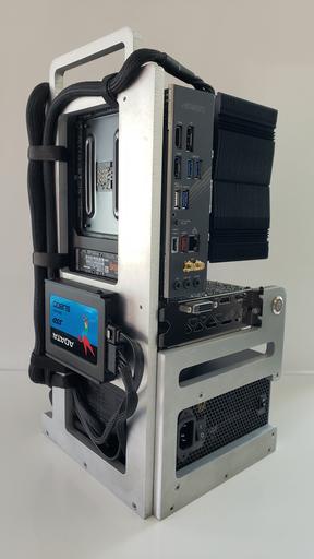 Open frame mini ITX PC by Honus - AMD Ryzen 7 2700, GeForce GTX