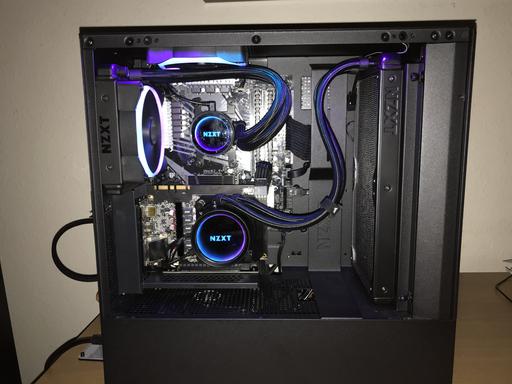 NZXT 510 Elite, dual AIO - Ryzen 2600, GTX 1070 by