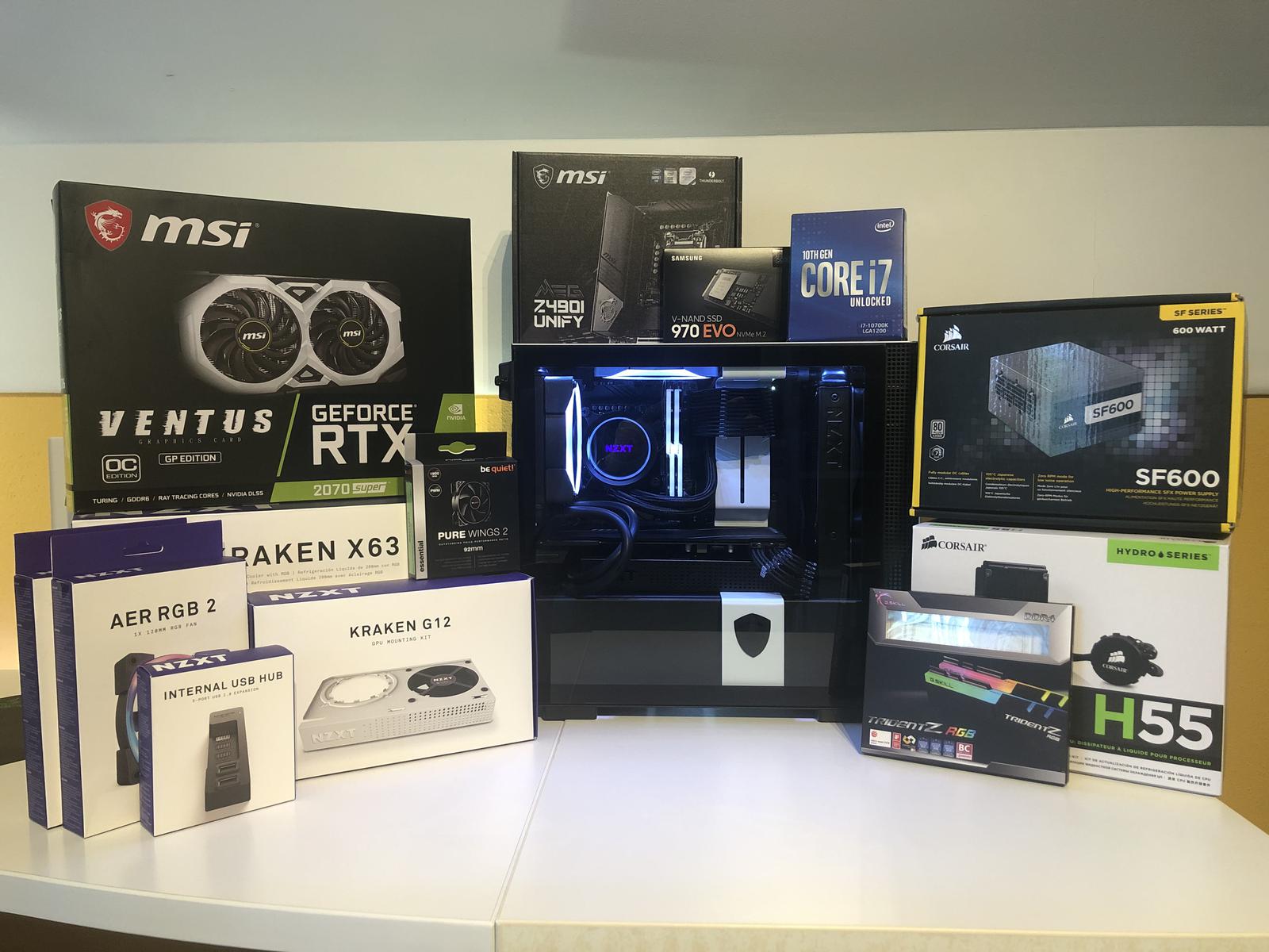 NZXT H210i & KRAKEN X53 & 120mmファン×2 KRAKEN X53とH210iで組むときは注意』 ASUS ROG STRIX Z490-I