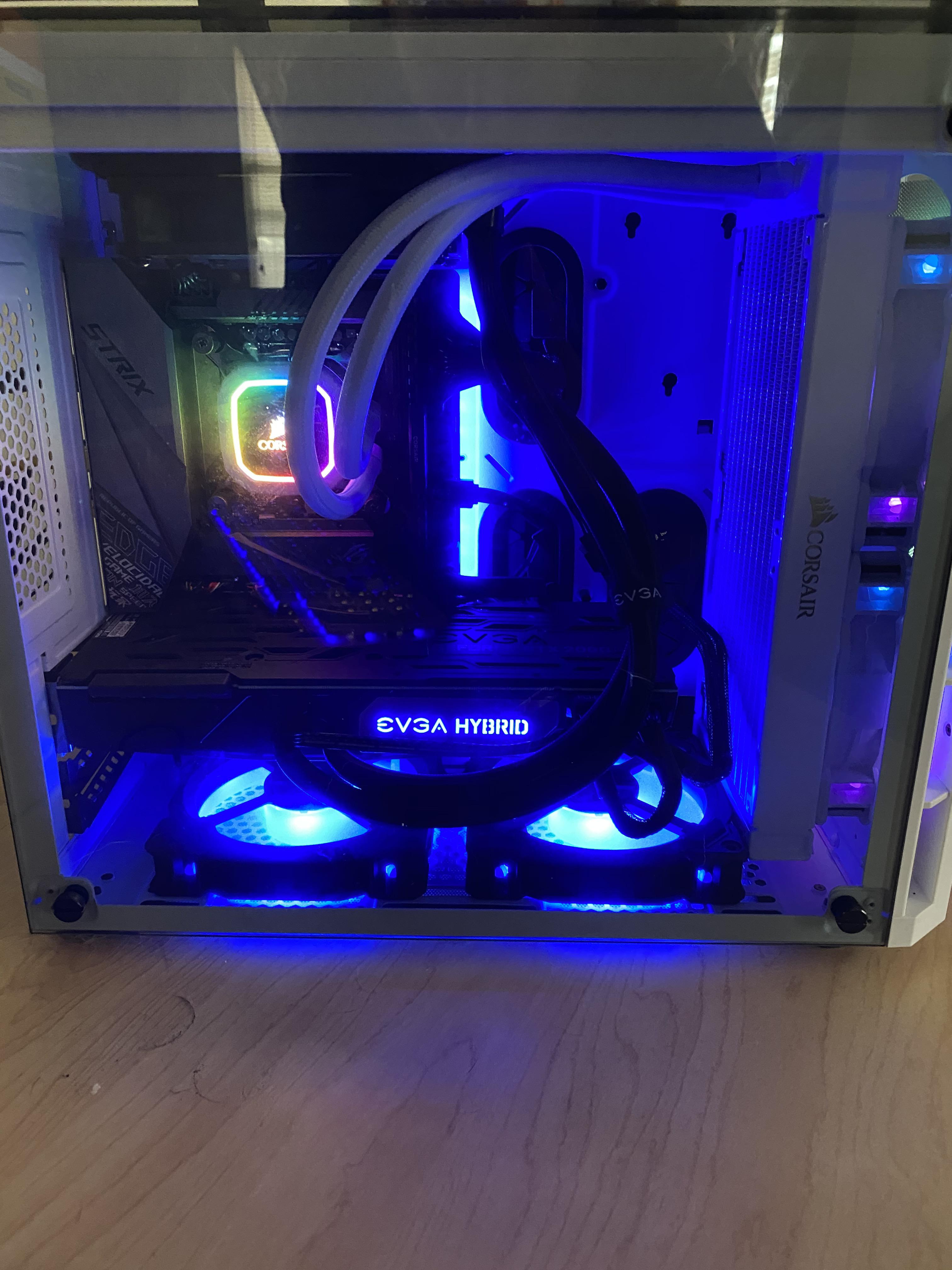 Ckbaumann S Completed Build Core I9 9900k 3 6 Ghz 8 Core Geforce Rtx 80 Super 8 Gb Xc Hybrid Gaming Crystal 280x Rgb Microatx Mid Tower Pcpartpicker