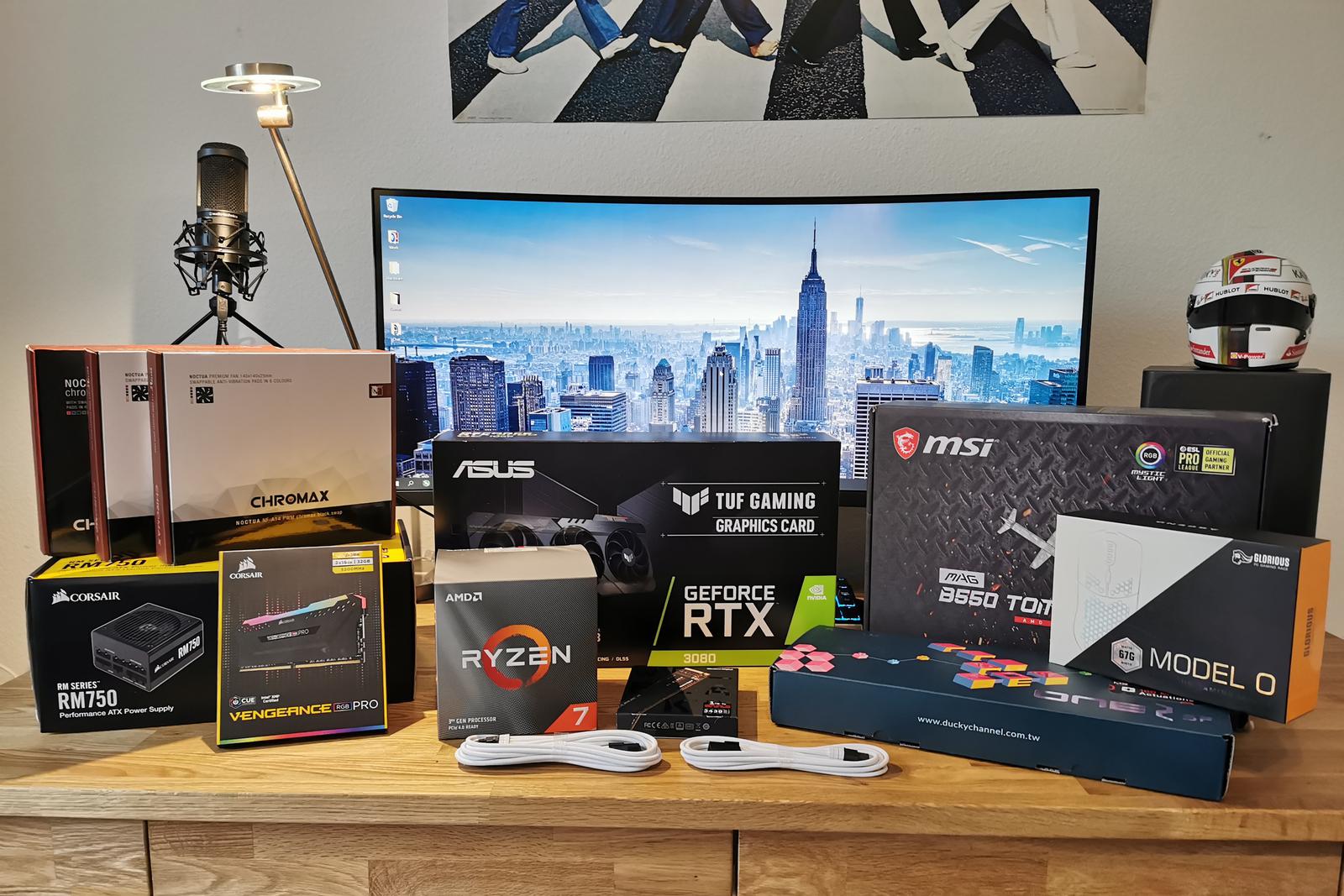 Clean B/W 3080 first build by bastniba - AMD Ryzen 7 3700X