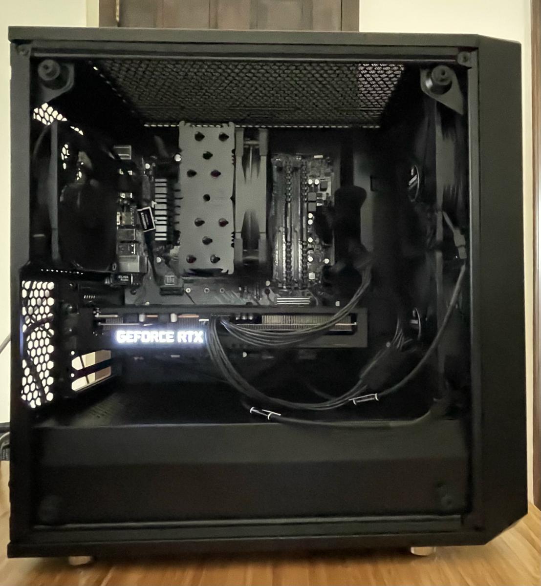 Eddiexfu S Completed Build Ryzen 5 5600x 3 7 Ghz 6 Core Geforce Rtx 3060 Ti 8 Gb Ftw3 Ultra Gaming Icx3 Meshify C Atx Mid Tower Pcpartpicker
