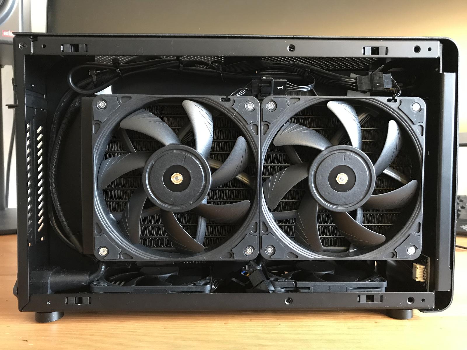 DAN Cases A4 with 240mm AIO instead of GPU (music production