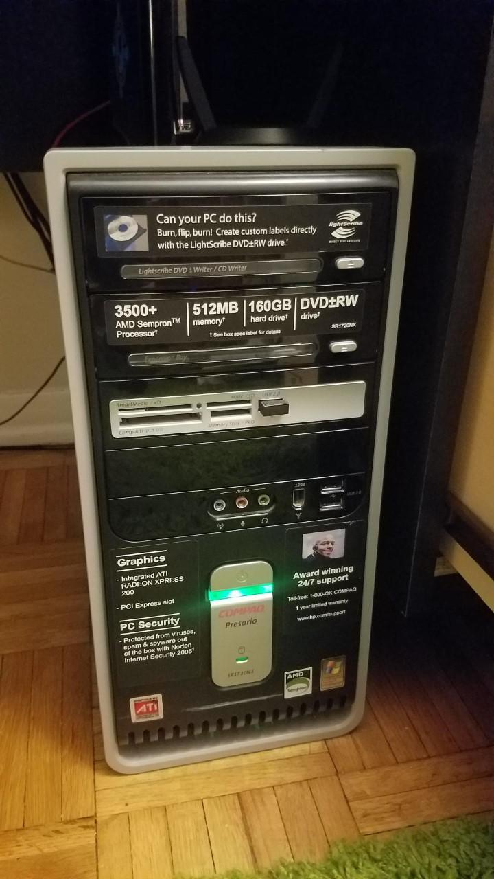 First Build- Compaq Presario Sleeper by bonbon112 - AMD