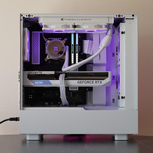 White NZXT Flow Build | ARTX 4070 Ti + i5 13600K by PC36LTD 