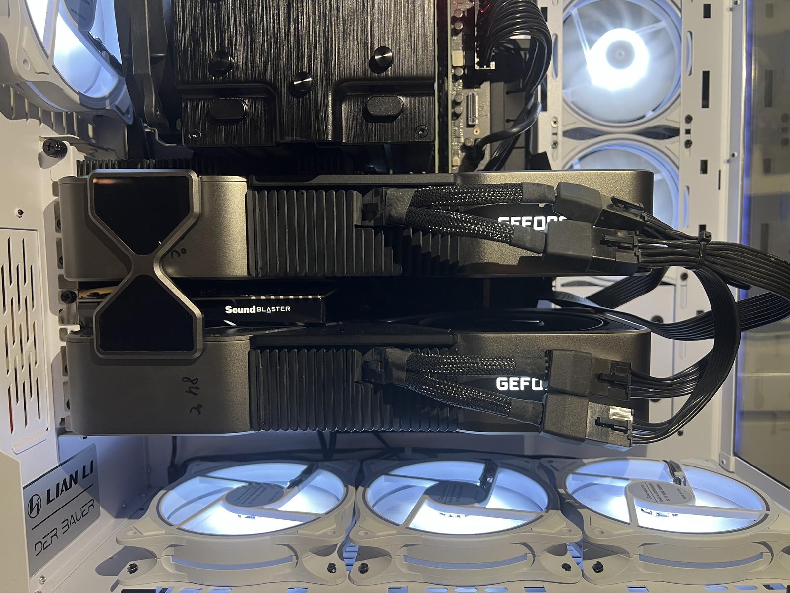 Super build with 2x 3090FE with NVLink and space between them