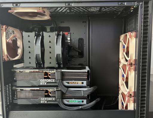Quiet ML beast with dual RTX 4090 by ujvas - AMD Ryzen 9