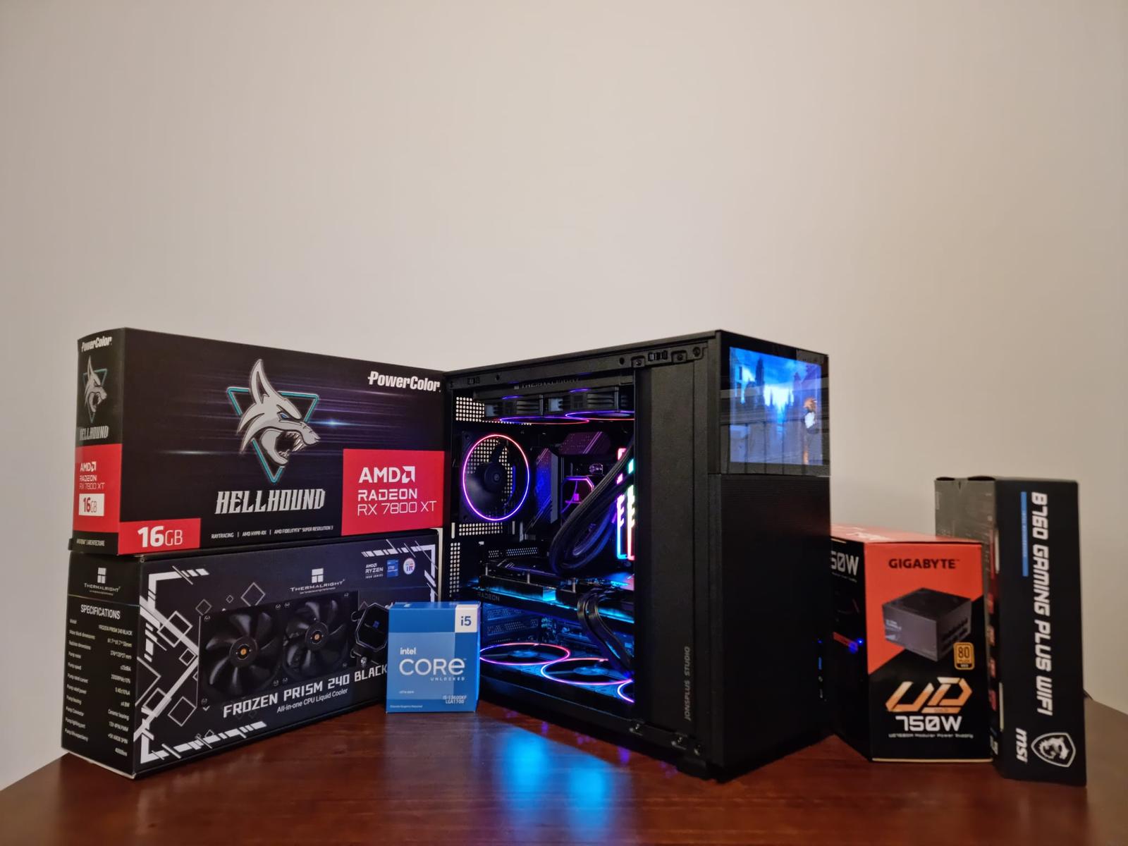 Black Jonsbo d41 mesh screen, mid range PC by Johanesa