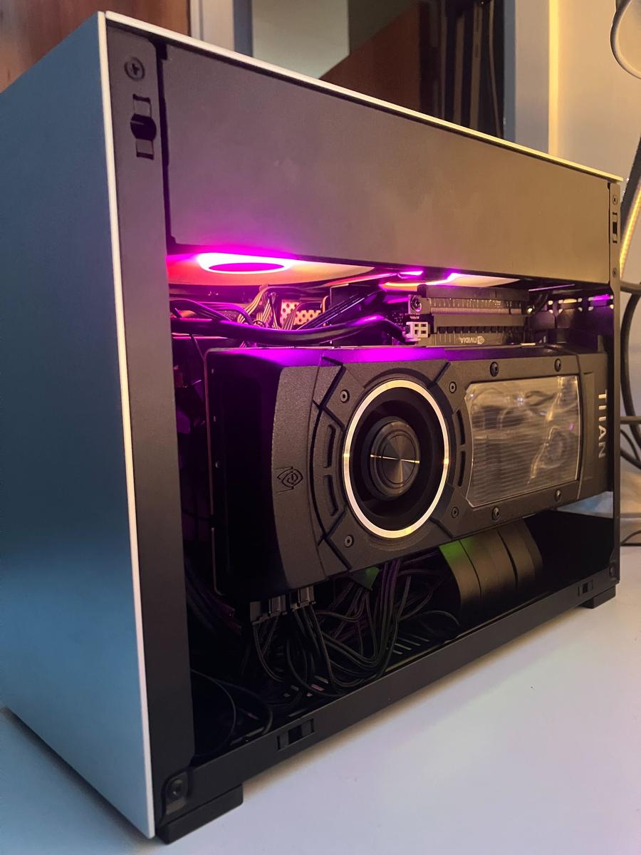 AMD Ryzen 7950x3d RTX 2070SUPER　ITX　自作PC 3D Rendering ITX Machine with AMD RYZEN 7950X+MSI GeForce