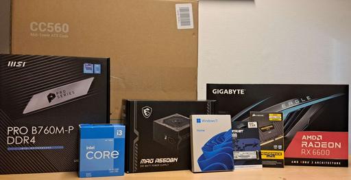 自作ゲーミングPC i3 12100f RX6600 452832.