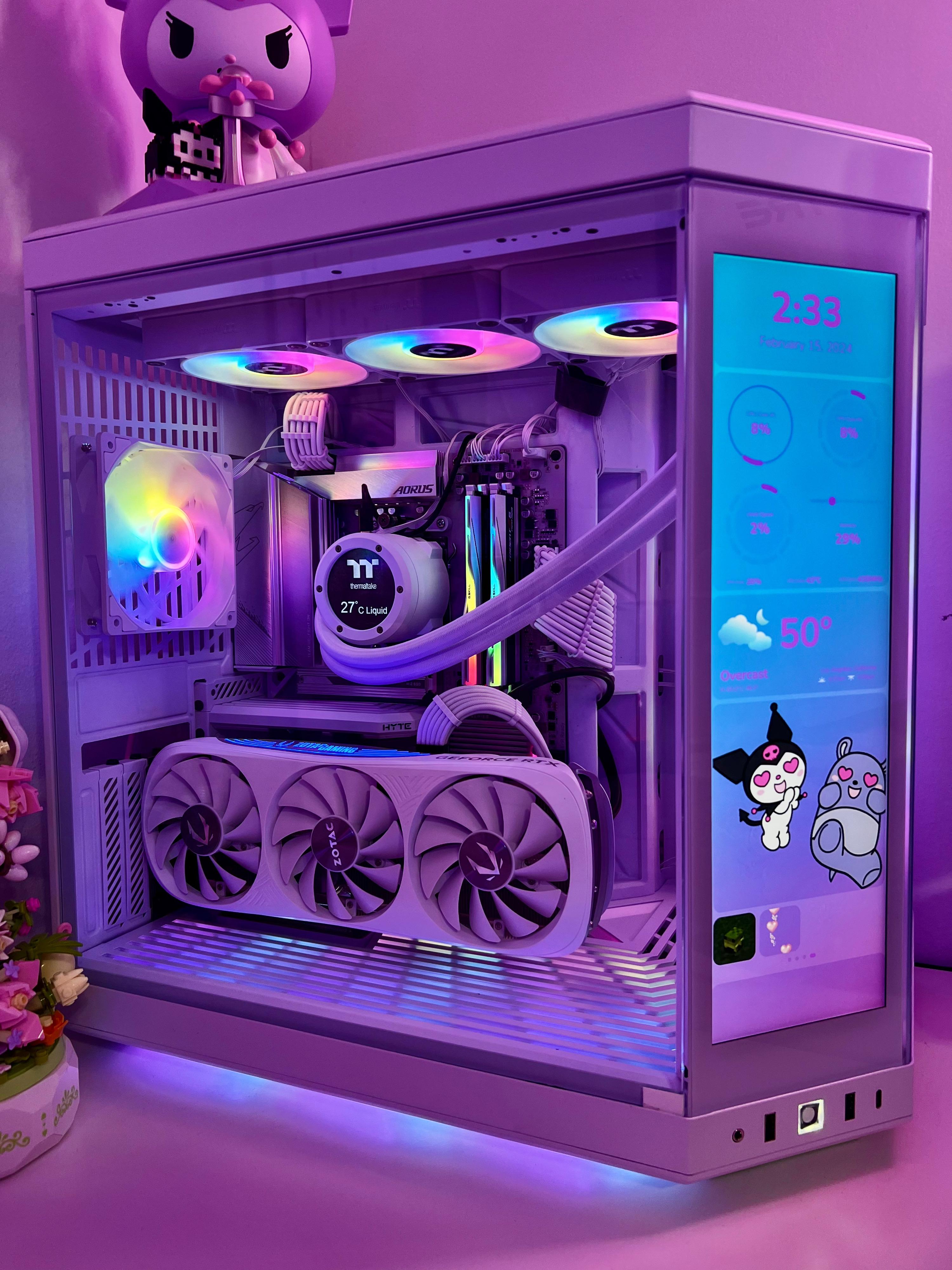 Hyte Y70 Touch SNOW WHITE Build w/ 4070 Ti Super by