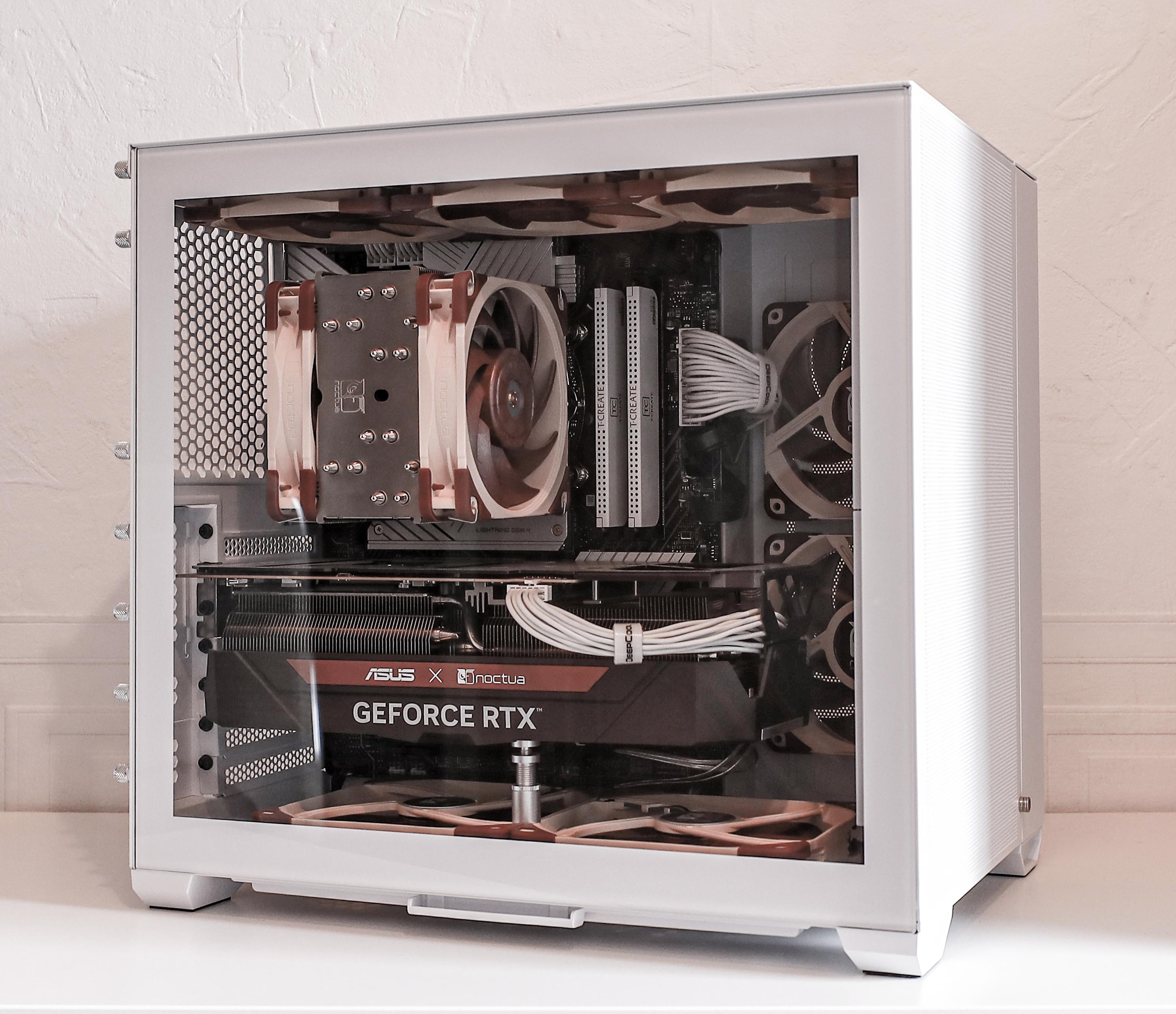 White Noctua Air by miskasso - Intel Core i7-13700K, GeForce RTX 4080, Lian  Li O11 Air Mini ATX Mid Tower - PCPartPicker