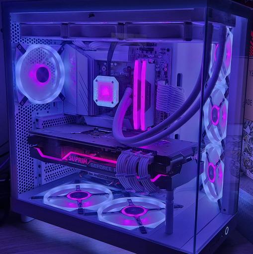 WHITE GAMING PC RTX3080 NZXT h6 Flow