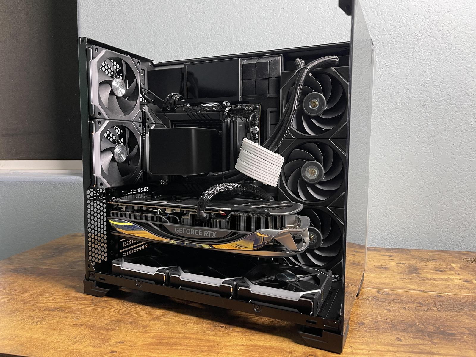 Case PC Lian Li O11 Vision Compact Nero - Vetro Temperato, Design Moderno Per Gaming - Foto 13