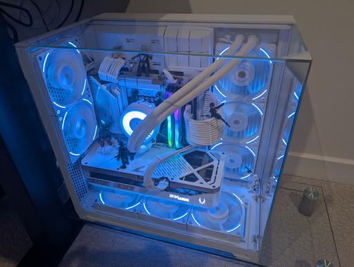 All white Lian Li O11 Vision Compact build by saurabh1312
