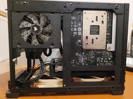 NCASE M1 v6.1 2025 build: Ryzen 7 9700X, PNY RTX 4060, MSI MPG