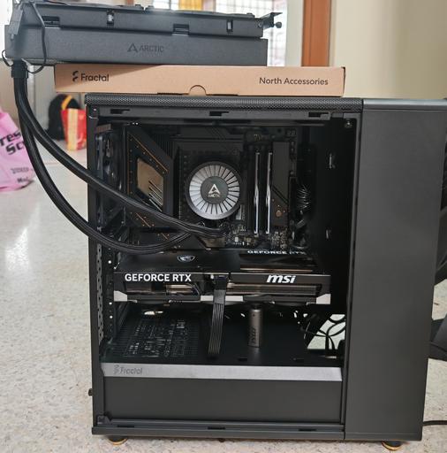 9800x3d, X870E Taichi, 5080, 280 AIO with Fractal North by