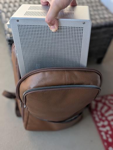 Jonsbo NV10 - 4.5L Mini ITX PC - Fits in a backpack by saurabh1312